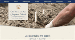 Desktop Screenshot of beelitzer-spargelverein.de