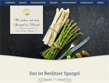 Tablet Screenshot of beelitzer-spargelverein.de